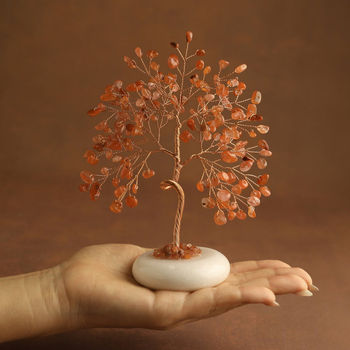 White Jade Base Crystal Tree | Crystal Tree | Wiccan Center