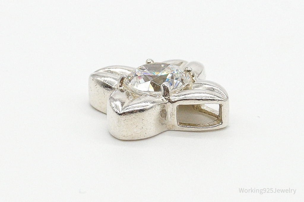 Large Cubic Zirconia Sterling Silver Pendant | Jewelry > Necklaces > Pendants | Wiccan Center