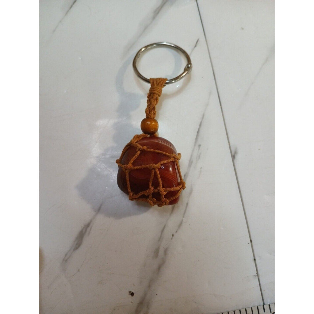 Agate key chain