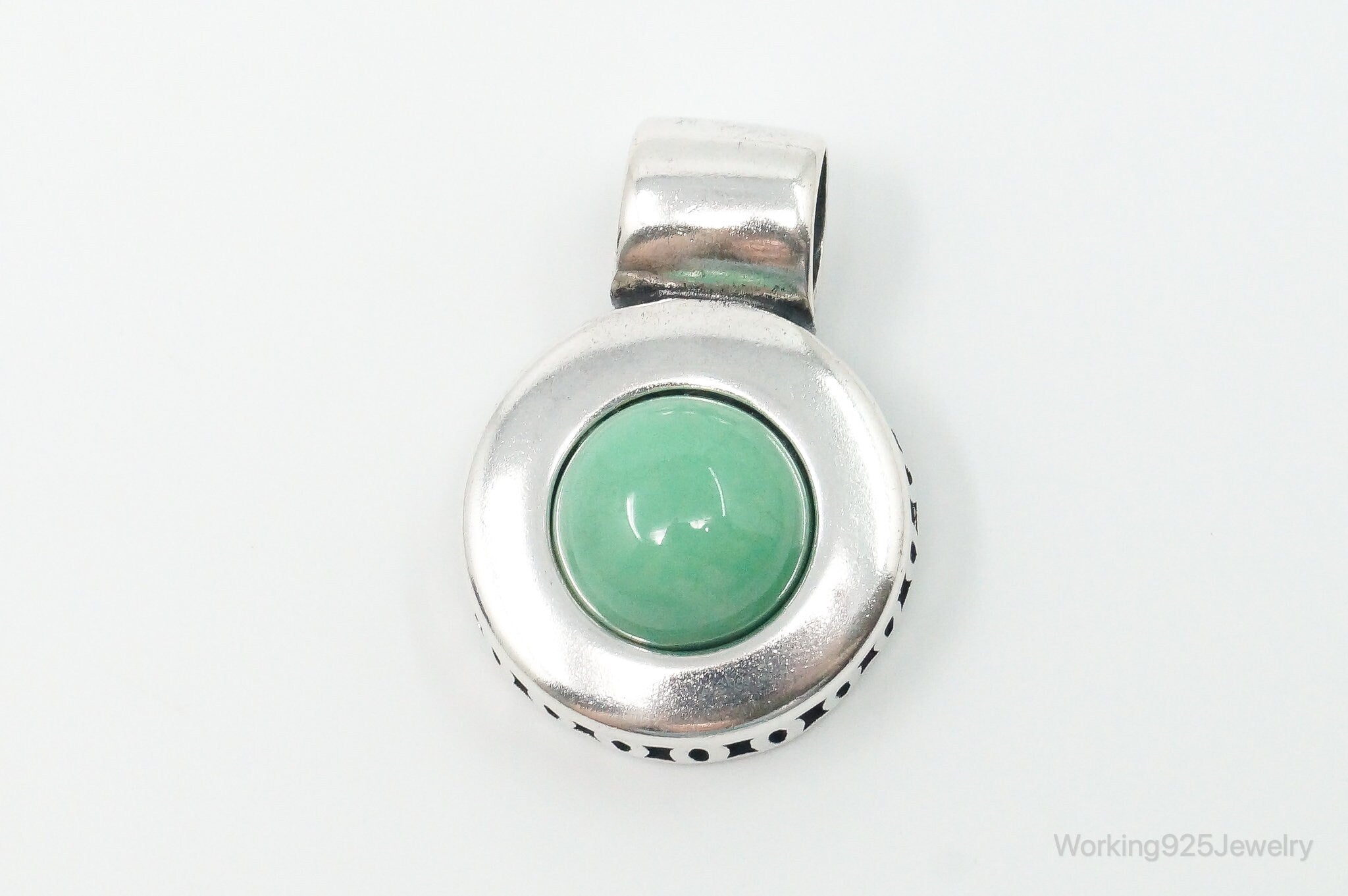 Vintage Designer Carolyn Pollack Relios Turquoise Sterling Silver Pendant | Jewelry > Necklaces > Pendants | Wiccan Center