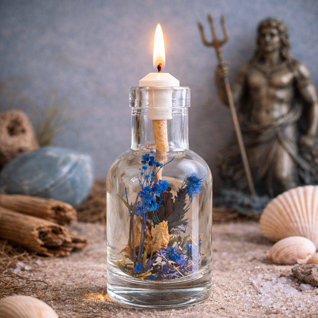 Poseidon - Oil Candle | Oil candle | Wiccan Center