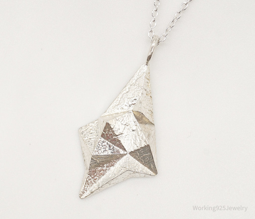 Vintage Modernist 830S Pendant - Sterling Silver Necklace Chain | Jewelry > Necklaces > Pendants | Wiccan Center