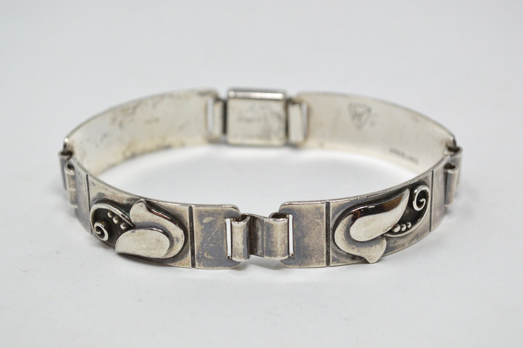 Rare Vintage Laurence Foss Modernist Sterling Silver Bracelet - Georg Jensen | Jewelry > Bracelets | Wiccan Center