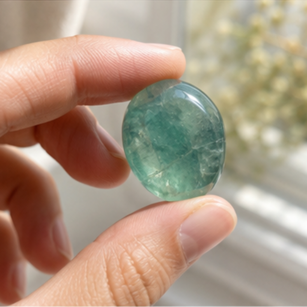 Green Fluorite Tumbled Crystals (Bring Balance and Clearing)