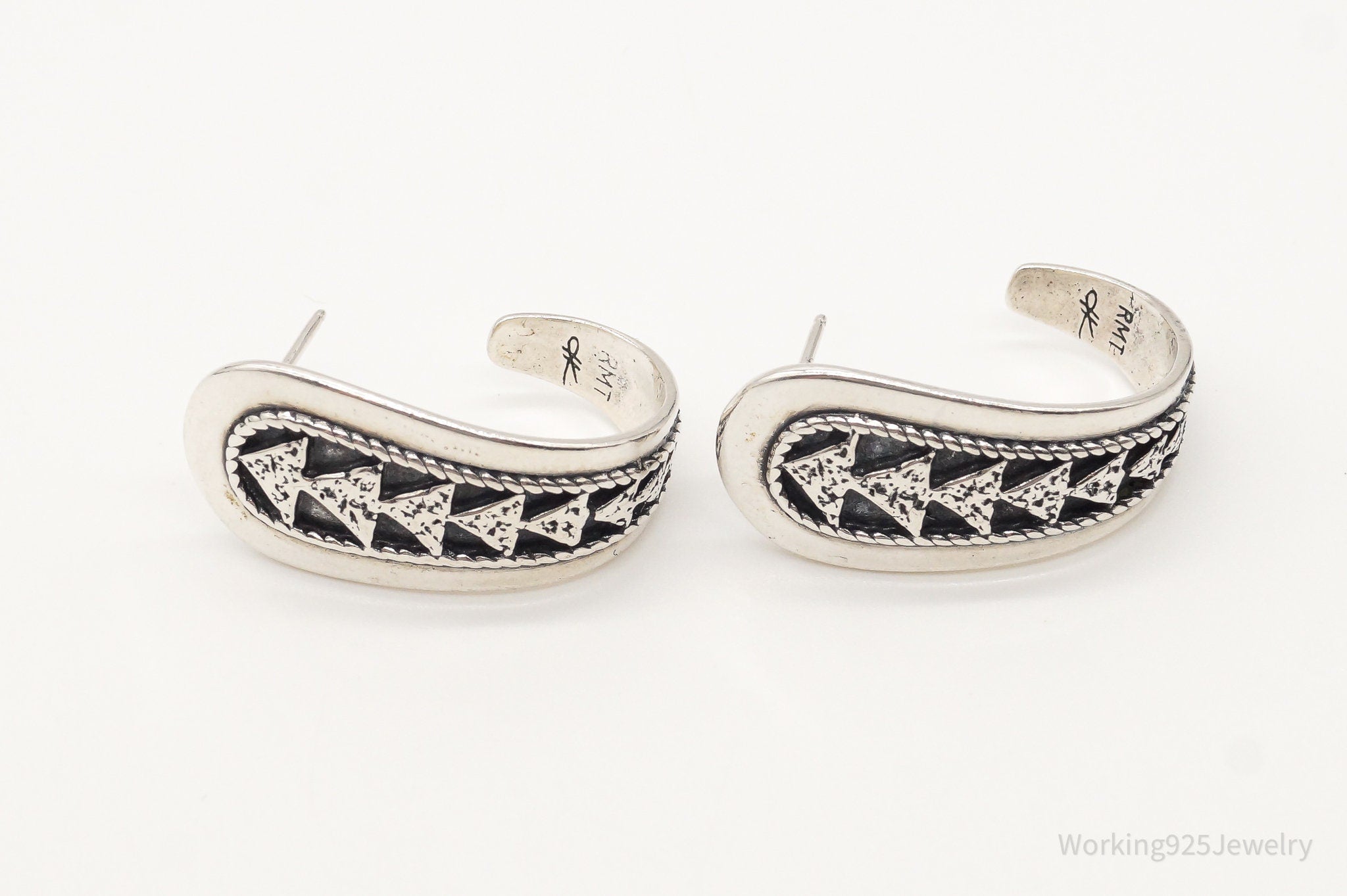 Western Designer Carolyn Pollack Relios RMT Tribal Sterling Silver Earrings | Jewelry > Earrings | Wiccan Center