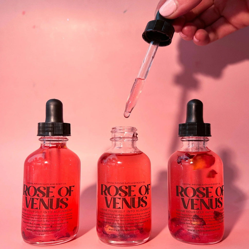 Rose Of Venus Crystal Infused Bath & Body Oil