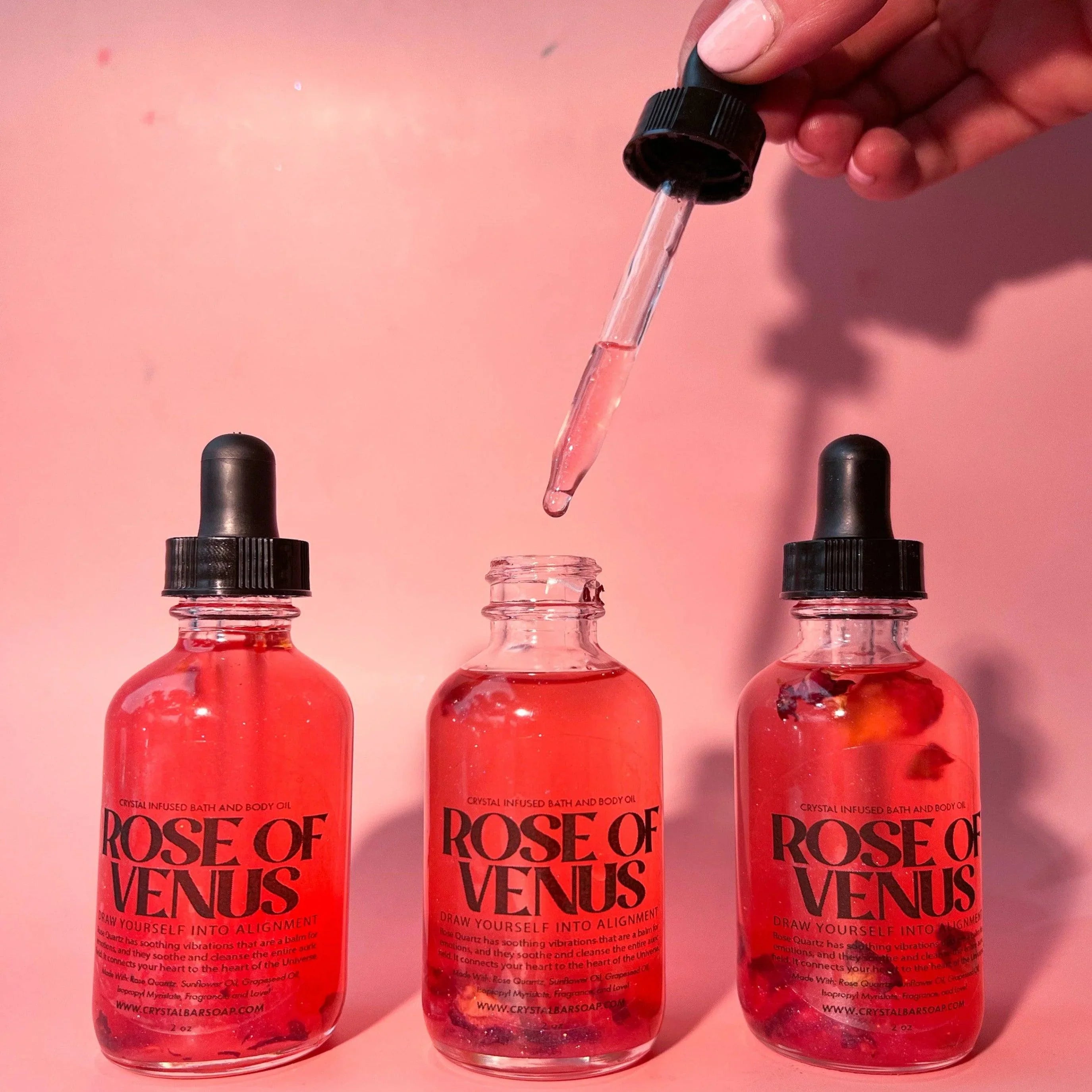 Rose Of Venus Crystal Infused Bath & Body Oil