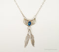 Vintage Native American Unsigned Abalone Shell Sterling Silver Necklace | Jewelry > Necklaces > Pendants | Wiccan Center