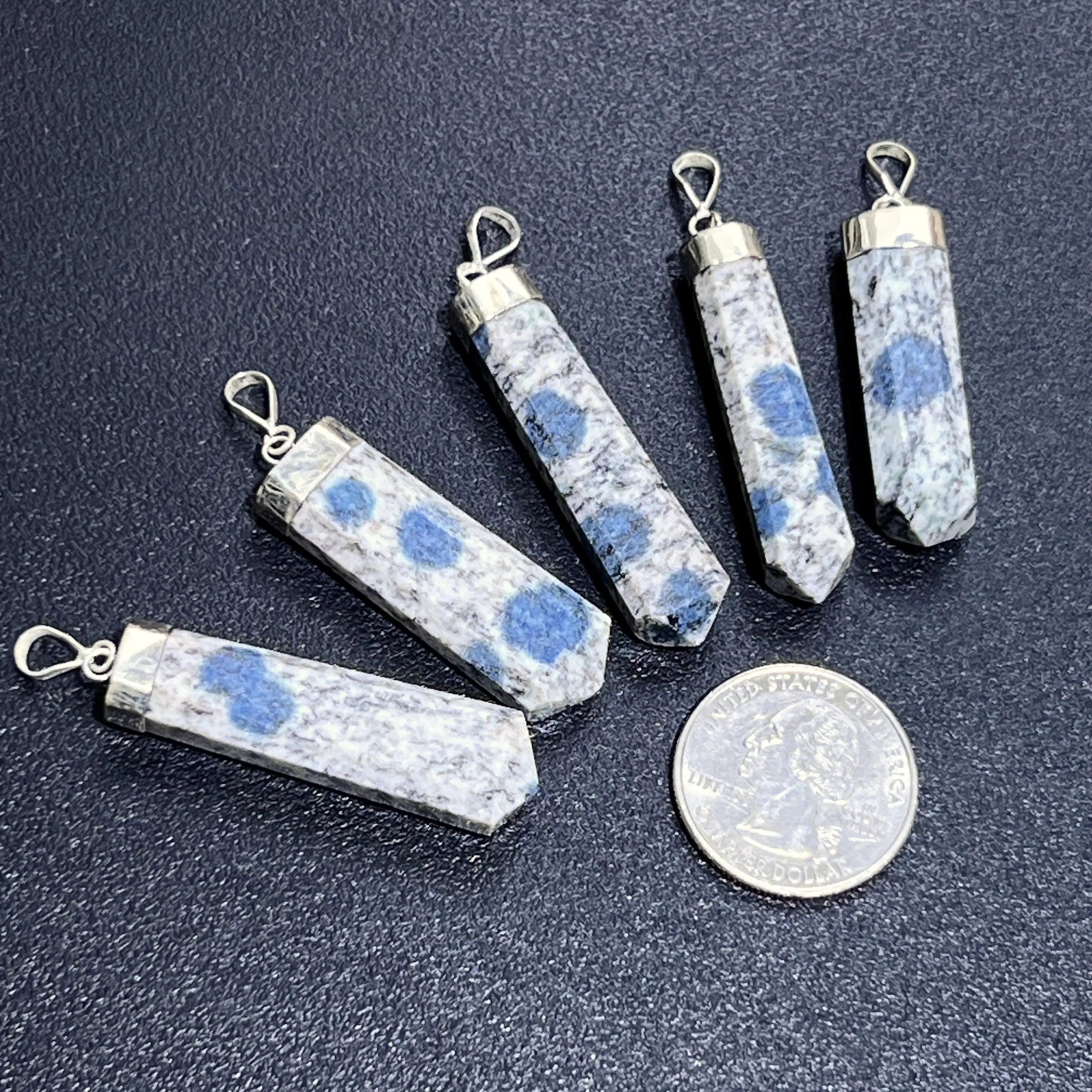 K2 Jasper Crystal Point Pendant (925 Sterling Silver) Faceted Gemstone Jewelry Necklace Supply | Craft Supplies & Tools > Beads, Gems & Cabochons > Charms & Pendants > Pendants | Wiccan Center