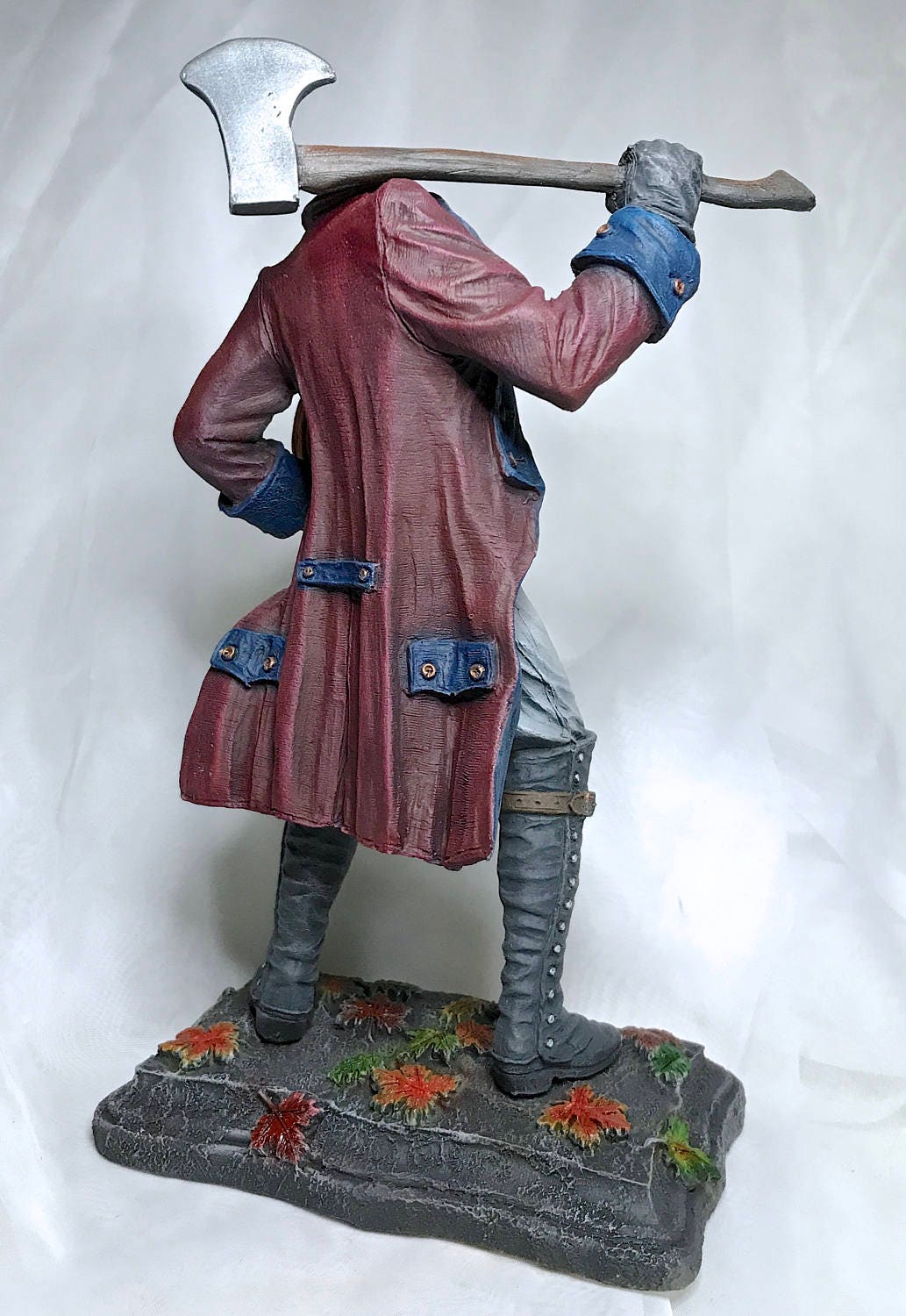 Headless Horseman Statue, Full Color Resin Sculpture | Gothic Legend of Sleepy Hollow Figurine | Dark Folklore Art for Spooky Home Decor