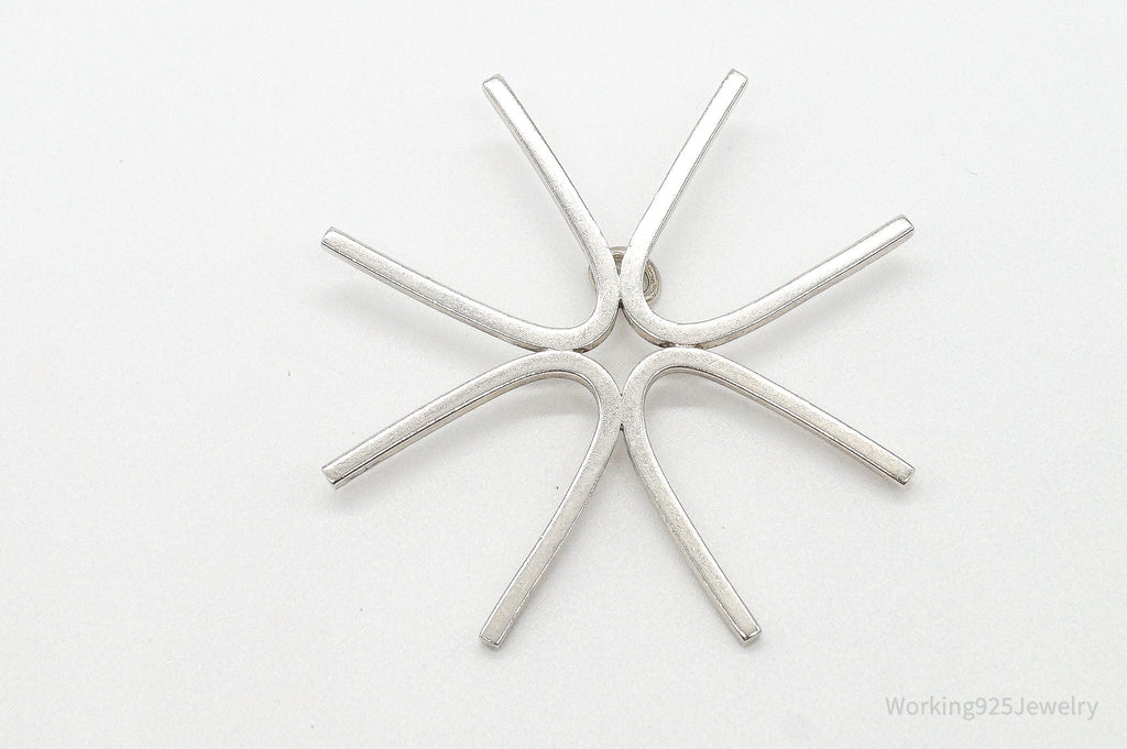 Large Vintage Modernist Sterling Silver Pendant | Jewelry > Necklaces > Pendants | Wiccan Center