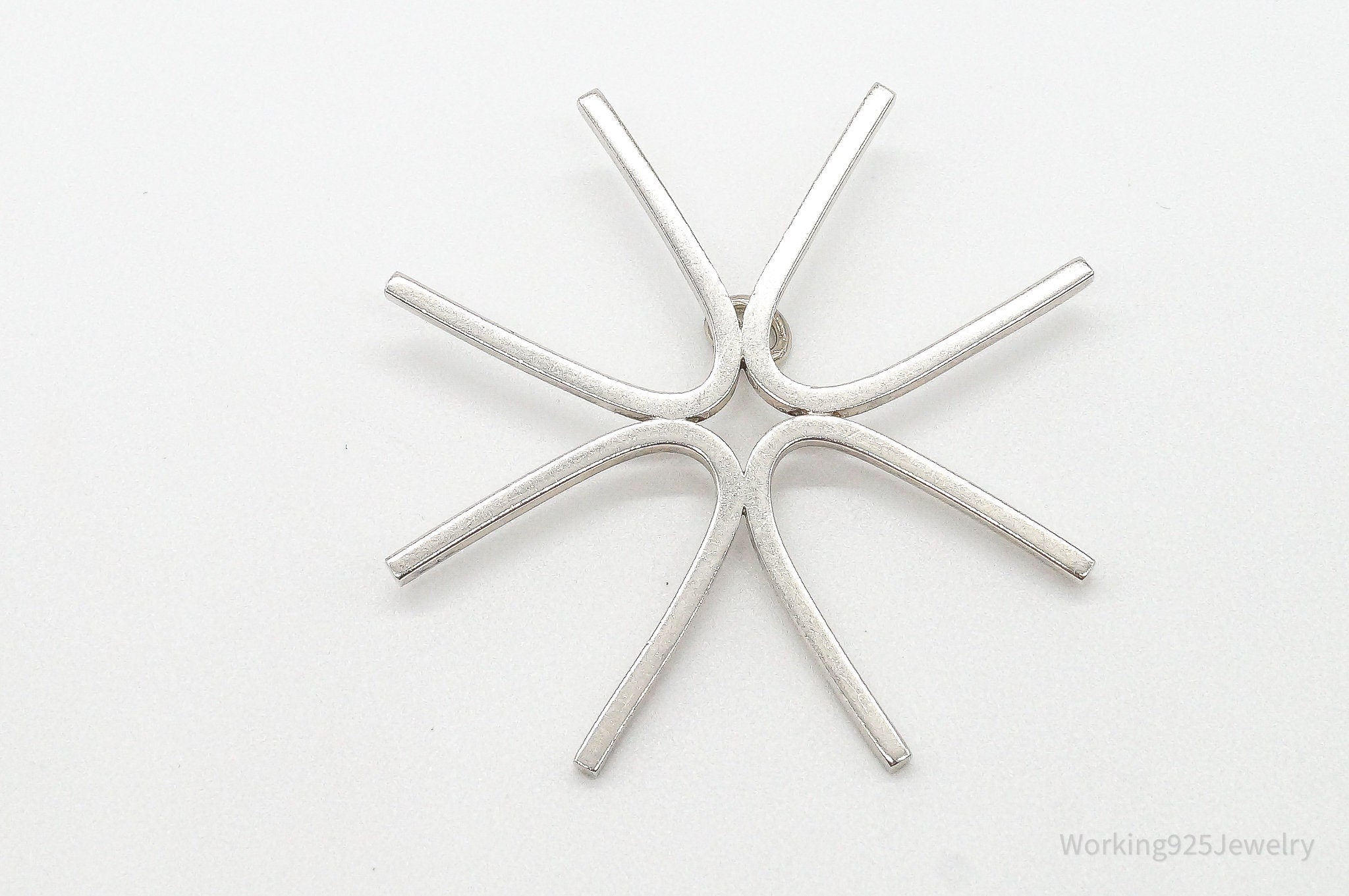 Large Vintage Modernist Sterling Silver Pendant | Jewelry > Necklaces > Pendants | Wiccan Center
