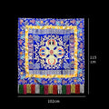 Tibetan Cross Vajra Embroidered Offering Cloth