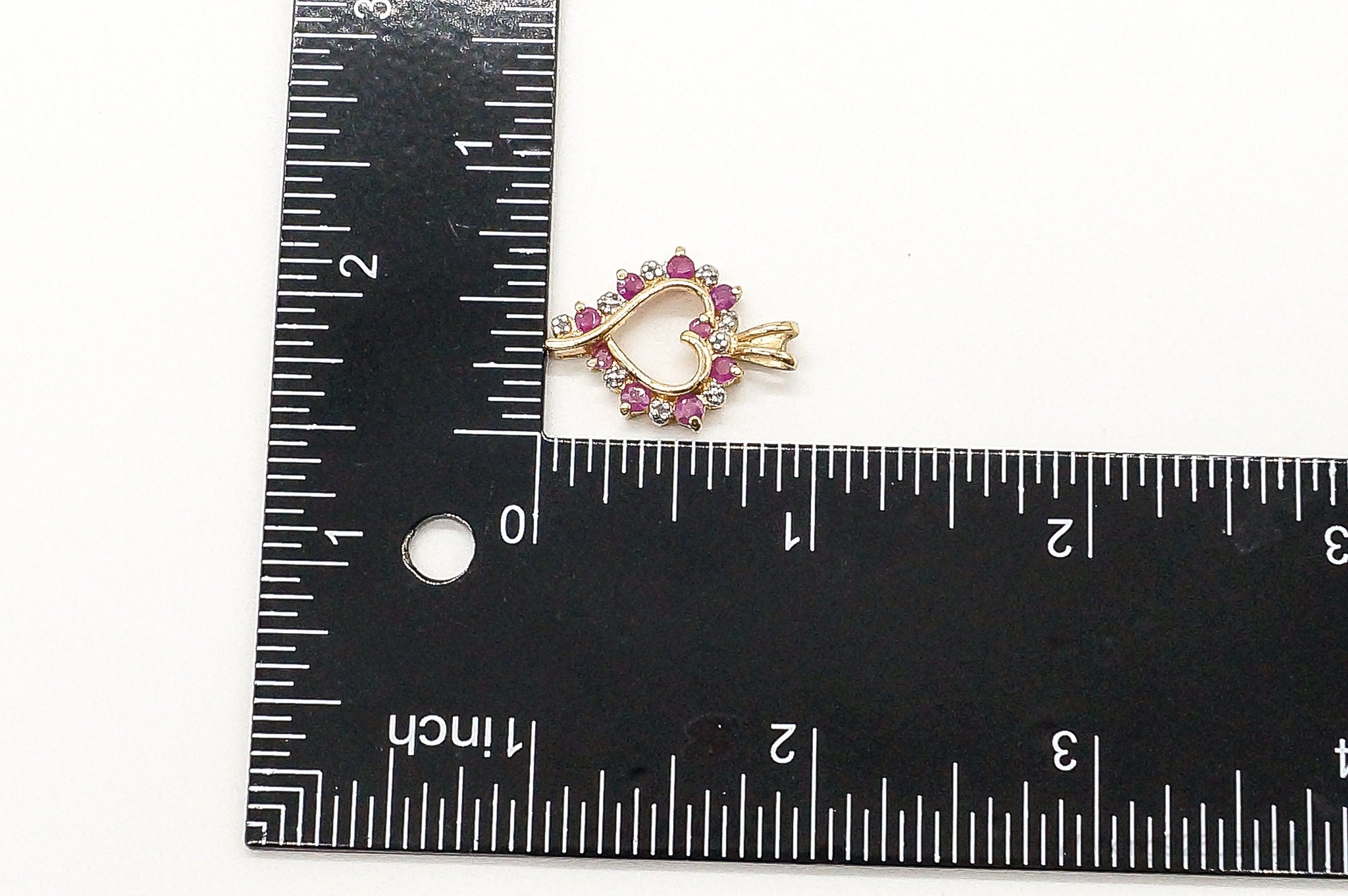 Designer Ross Simons Ruby Diamond Heart Gold Vermeil Sterling Silver Pendant | Jewelry > Necklaces > Pendants | Wiccan Center