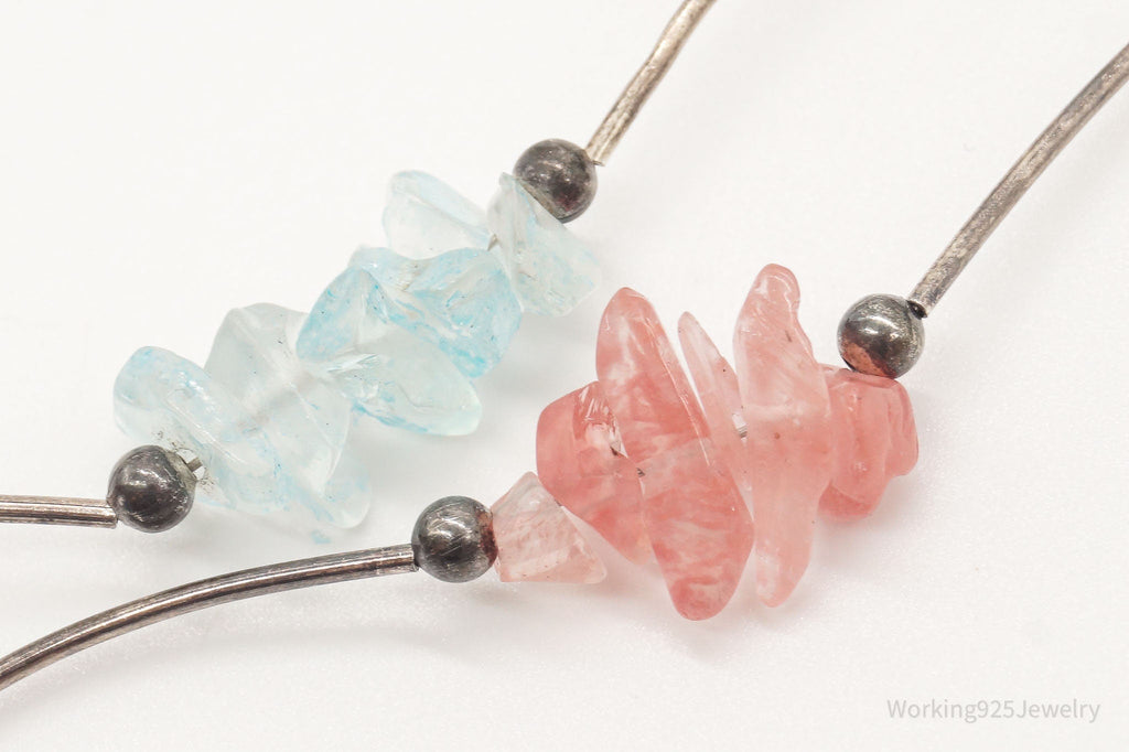 Vintage Multi Gemstone Sterling Silver Necklace | Jewelry > Necklaces > Pendants | Wiccan Center