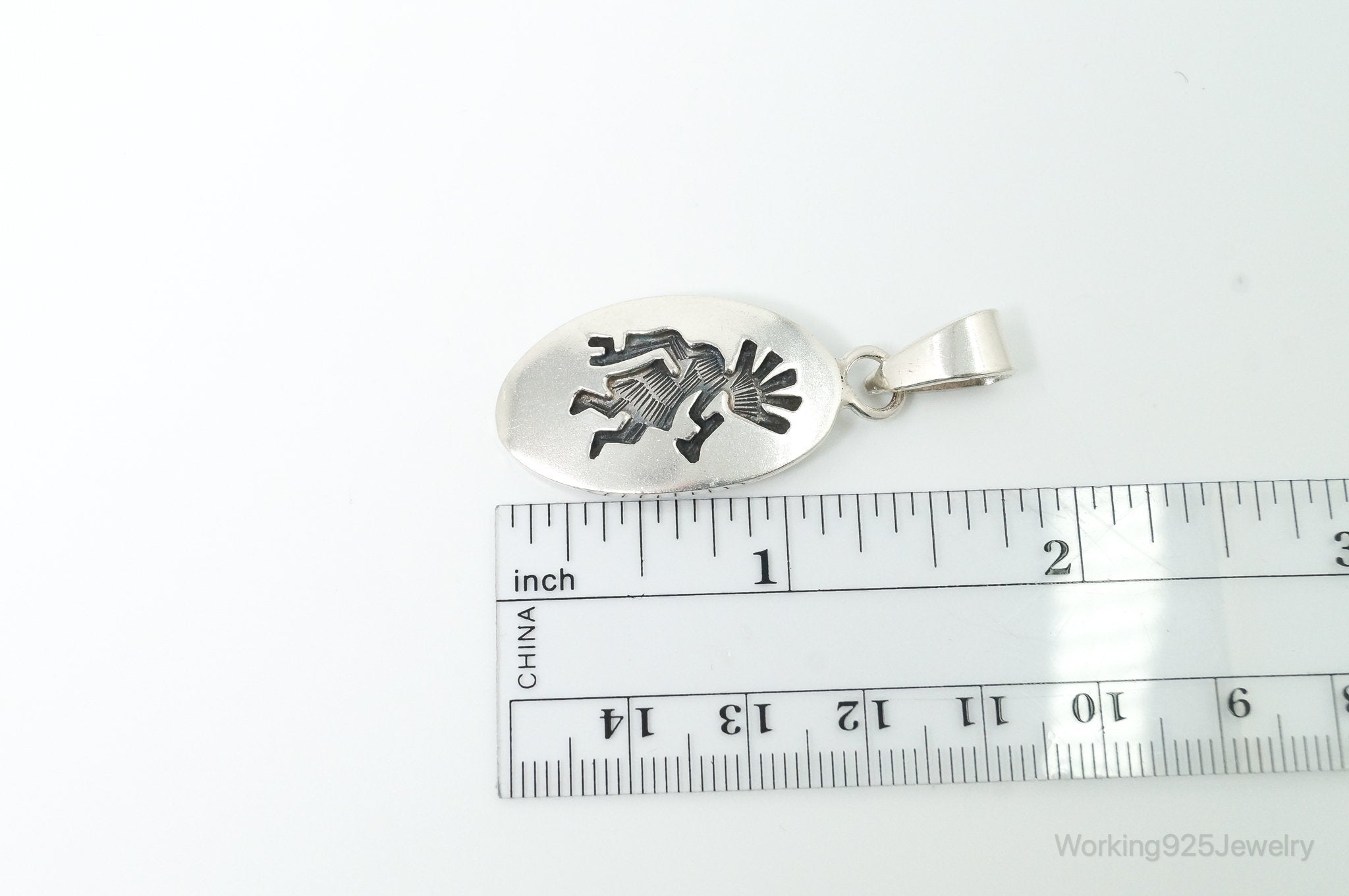 Vintage Mexico Dancing Kokopelli Southwestern Sterling Silver Pendant | Jewelry > Necklaces > Pendants | Wiccan Center