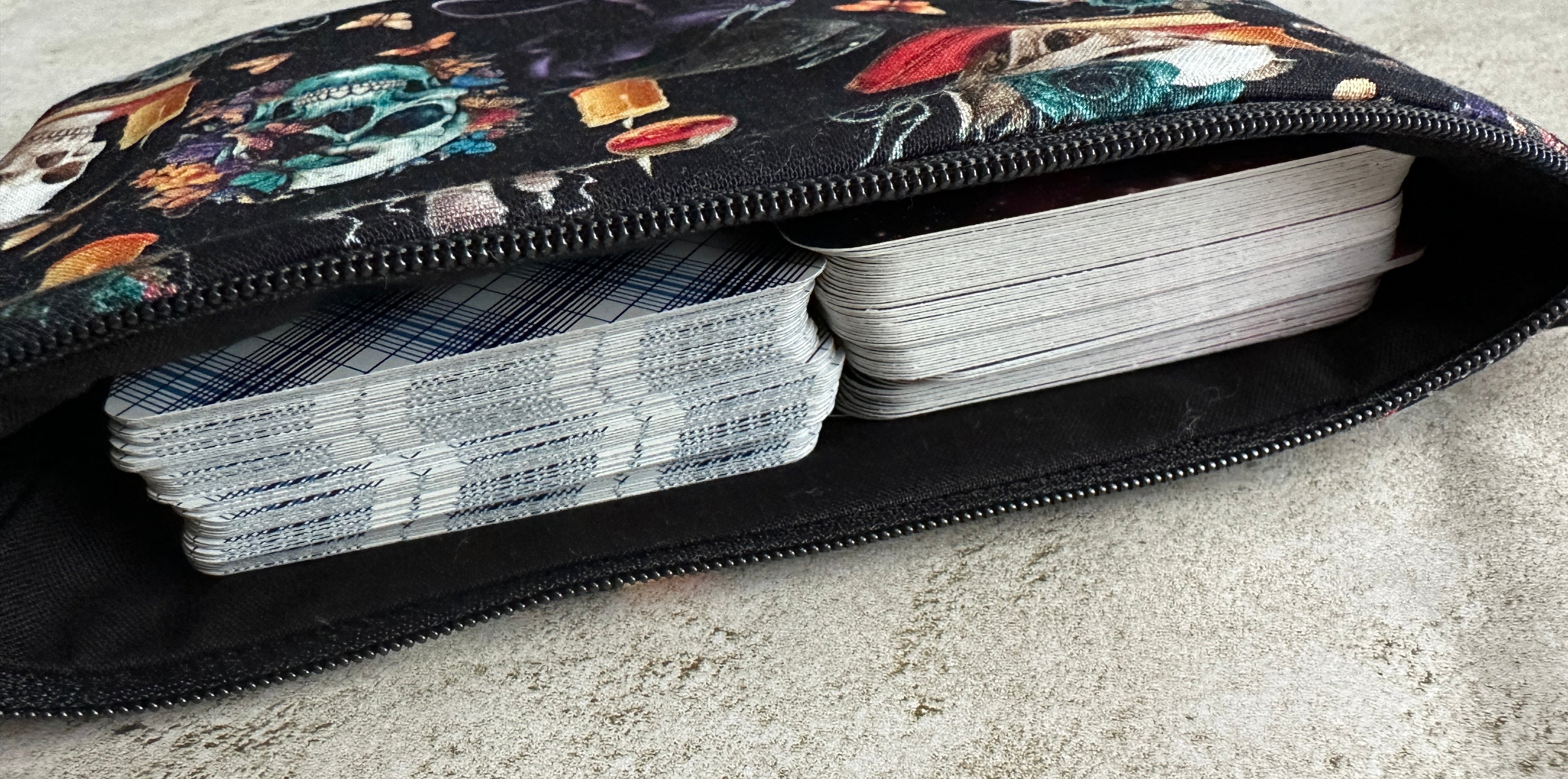 Witchy Tarot Card Bag With Zipper - Tarot Deck Storage Bag | Tarot Card Bags | Wiccan Center