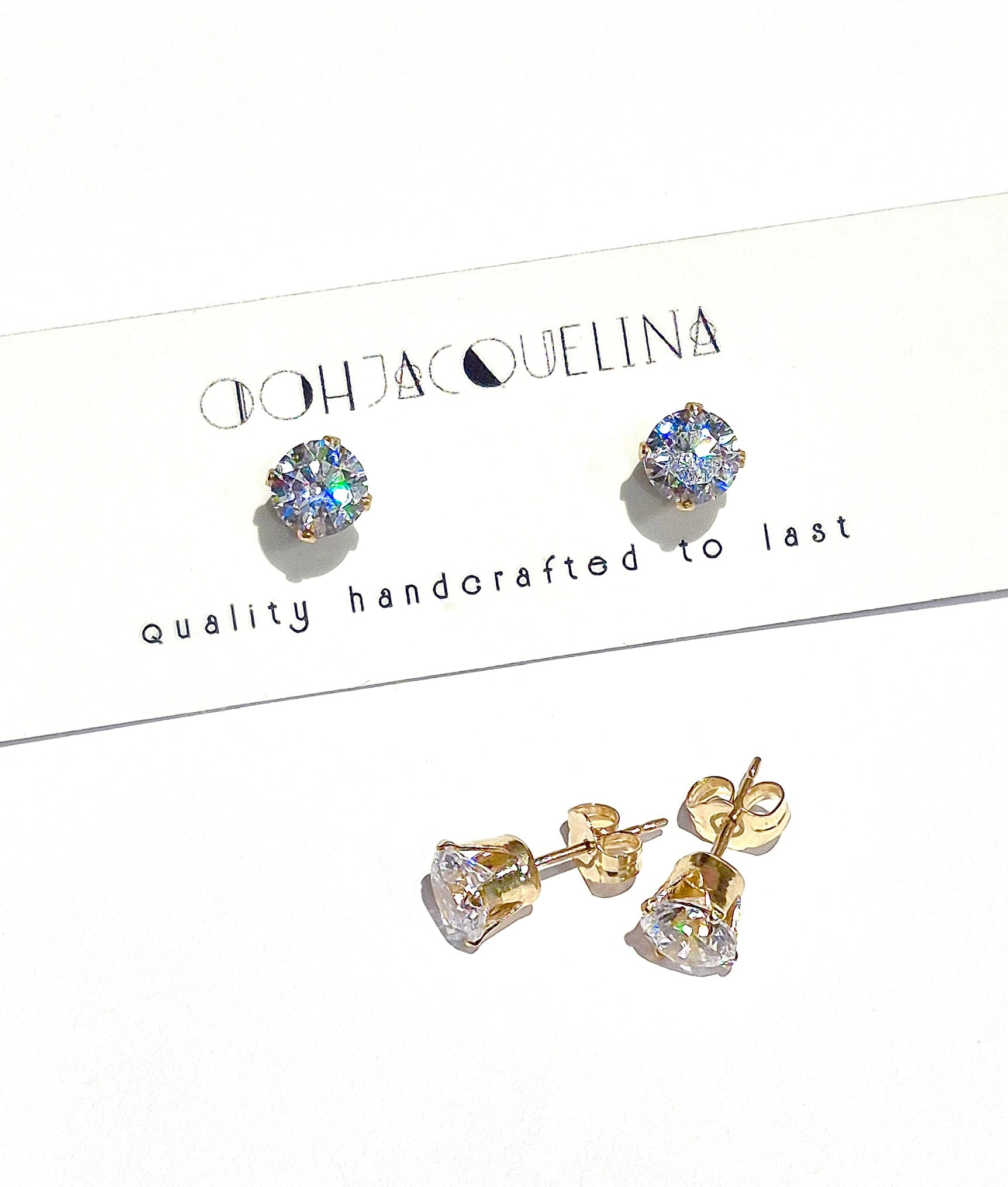 Swarovski Rhinestone "Diamond" Stud Earrings