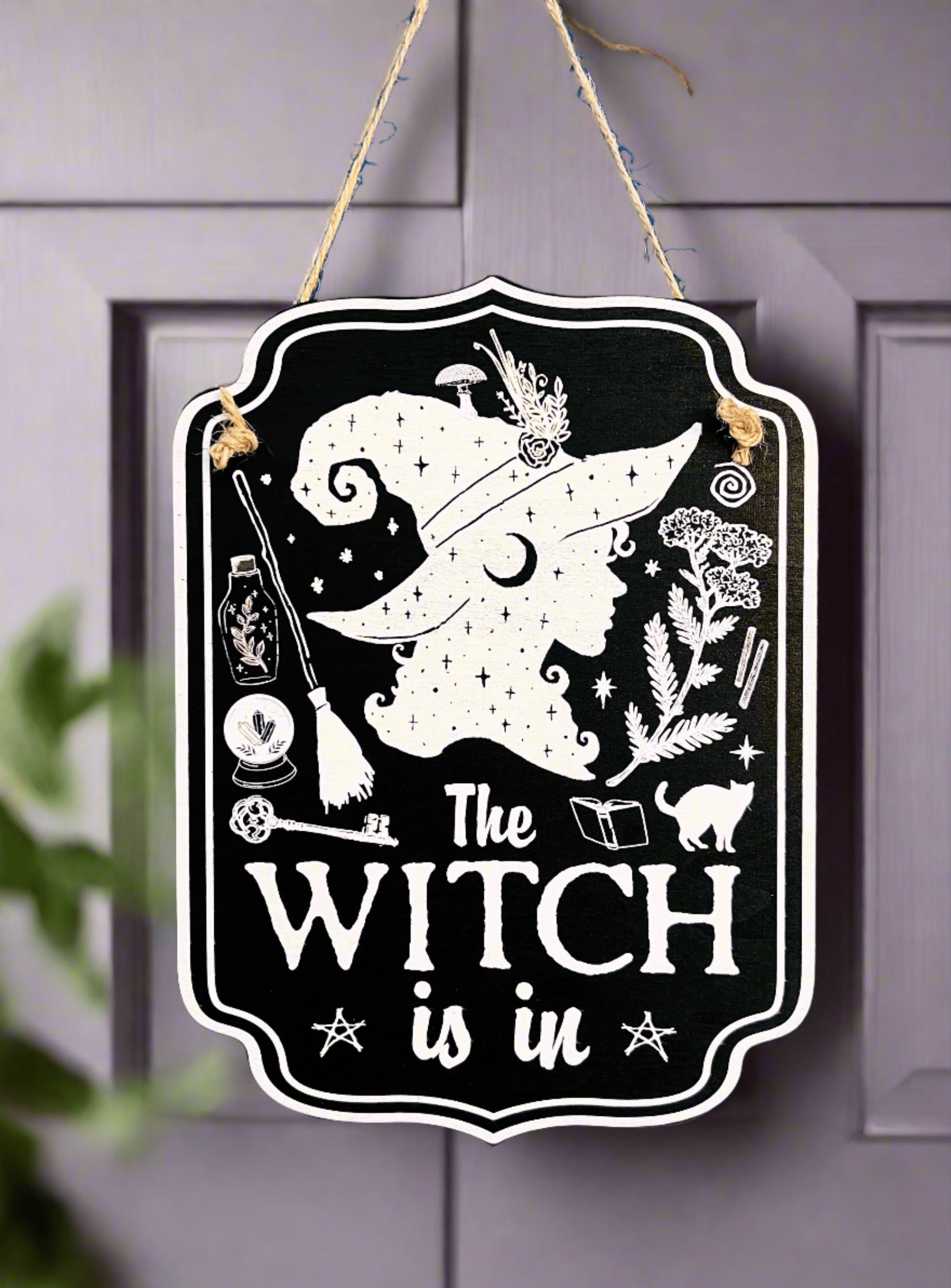Witchy Décor Wooden Sign | Home | Wiccan Center