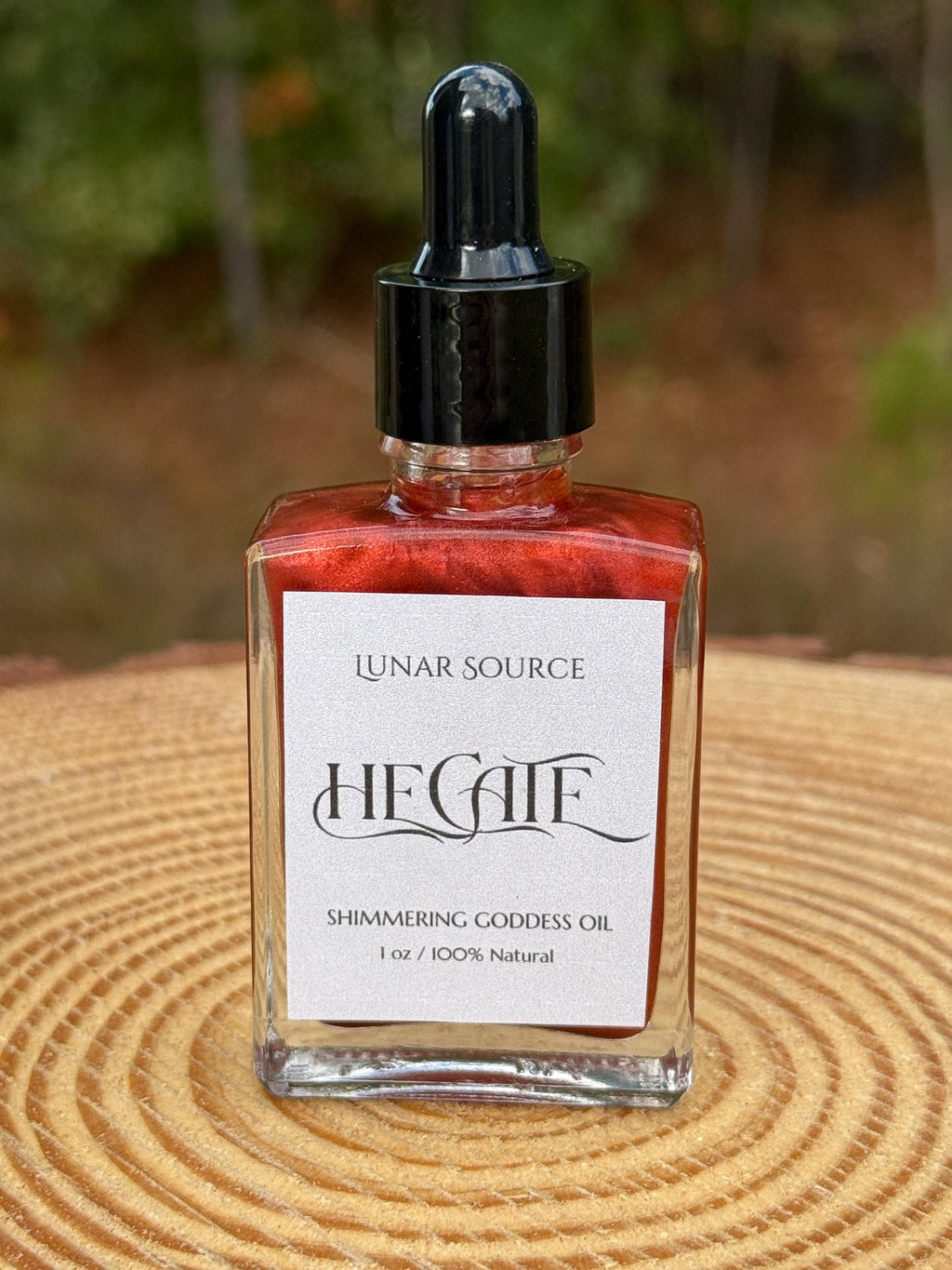Hecate Luxury Shimmering Body Perfume Oil | Dark Triple Moon Goddess Queen of Witchcraft Altar Ritual Spell Deity Intention Pagan Gift | | Wiccan Center
