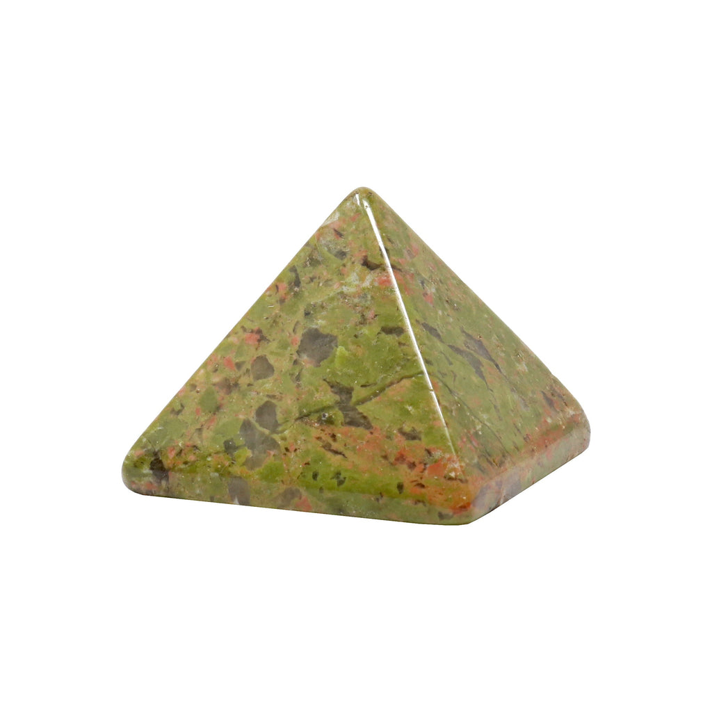 Unakite Pyramid 1" | Crystals & Minerals > Figurines | Wiccan Center