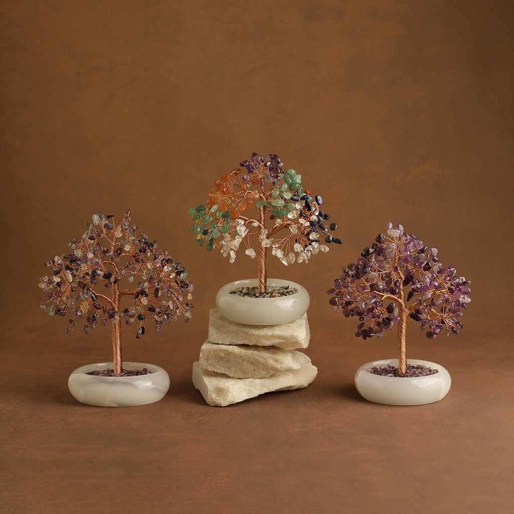 Elegant Jade Base Crystal Tree | Crystal Tree | Wiccan Center