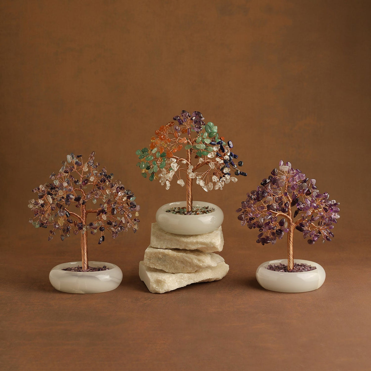 Elegant Jade Base Crystal Tree | Crystal Tree | Wiccan Center