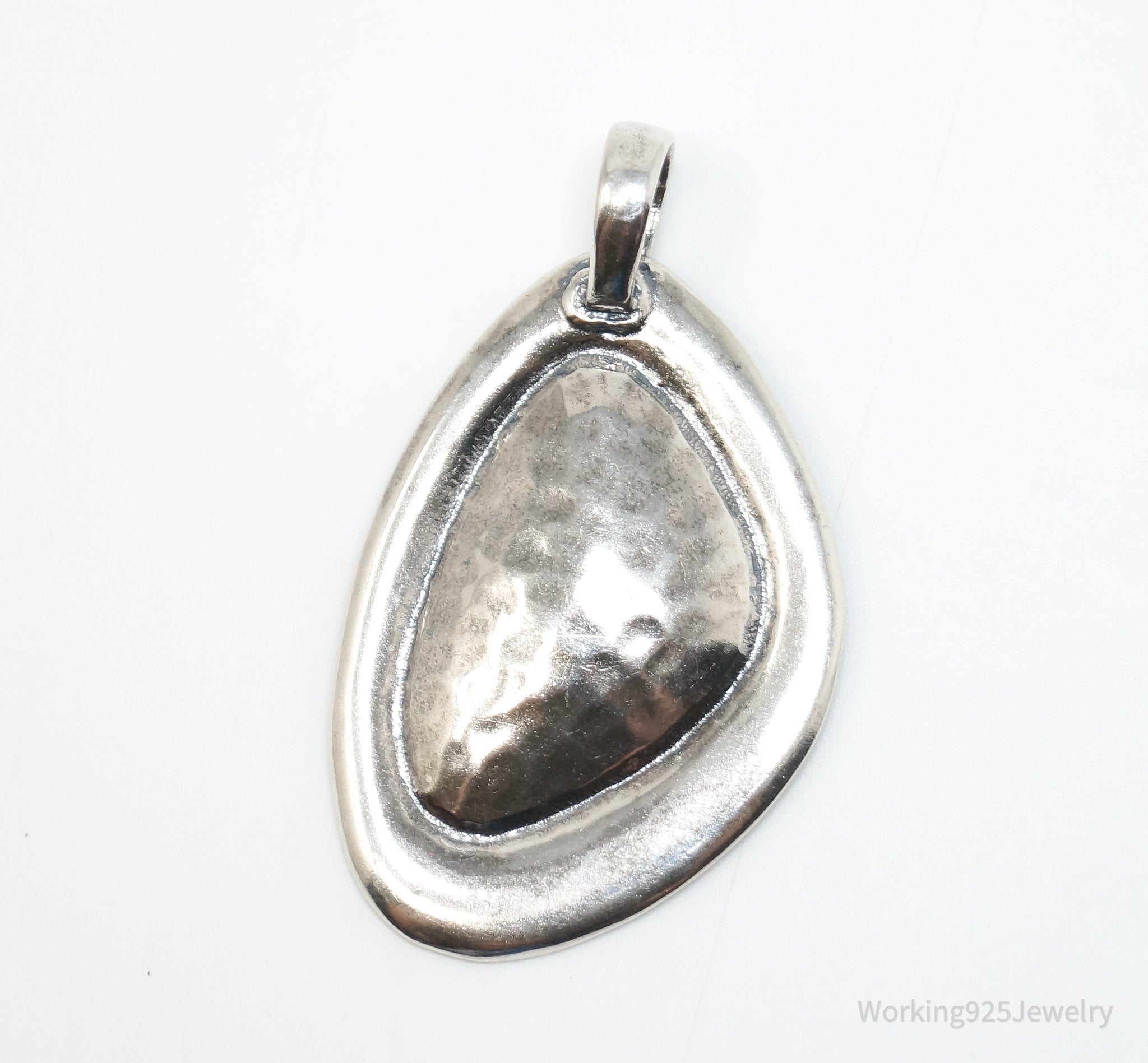 Large Retired Silpada Hammered Sterling Silver Necklace Pendant | Jewelry > Necklaces > Pendants | Wiccan Center