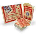 Faded Rider Back Red Bicycle Deck | Magic Tricks | Wiccan Center