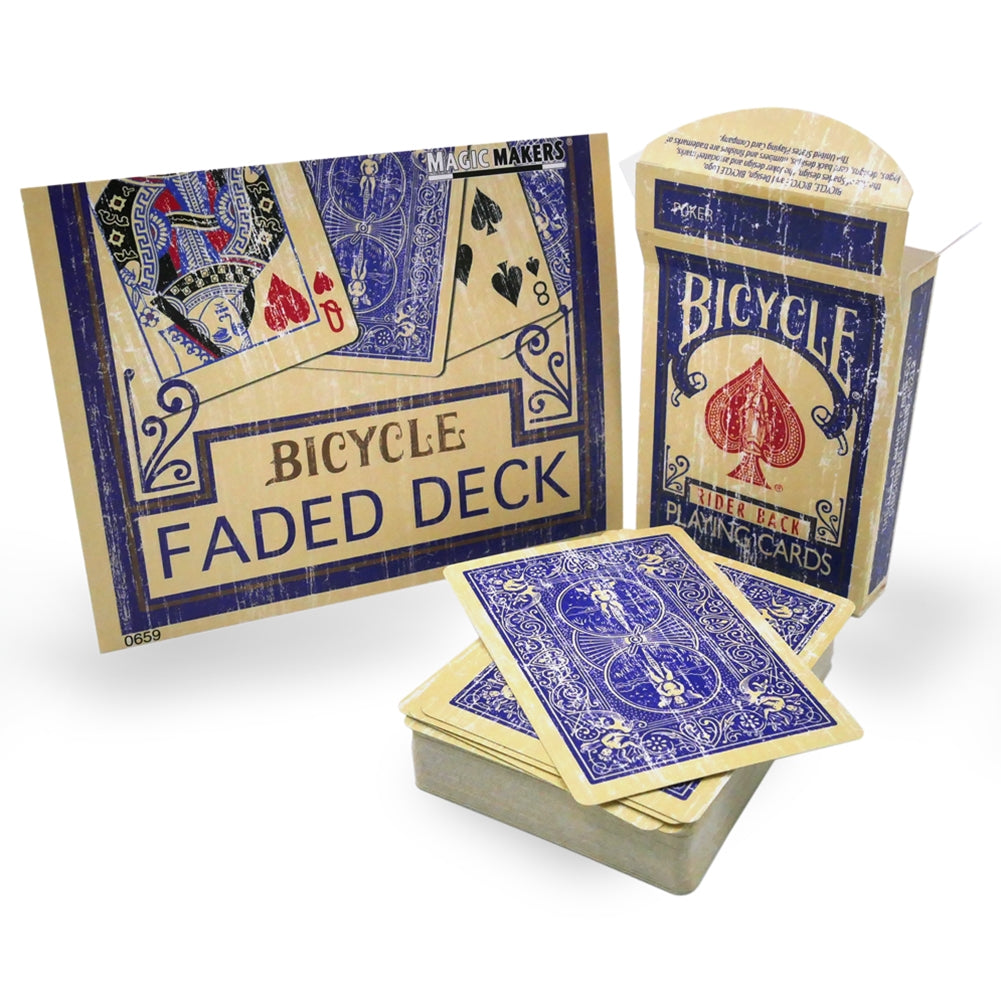 Faded Rider Back Blue Bicycle Deck | Magic Tricks | Wiccan Center