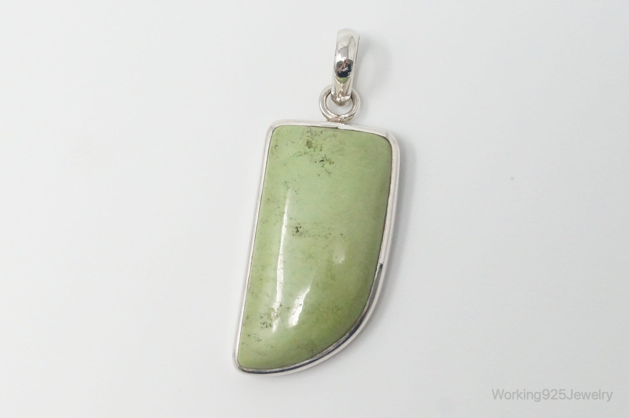 Large Designer Supreme Jewelers Green Turquoise Sterling Silver Necklace Pendant | Jewelry > Necklaces > Pendants | Wiccan Center