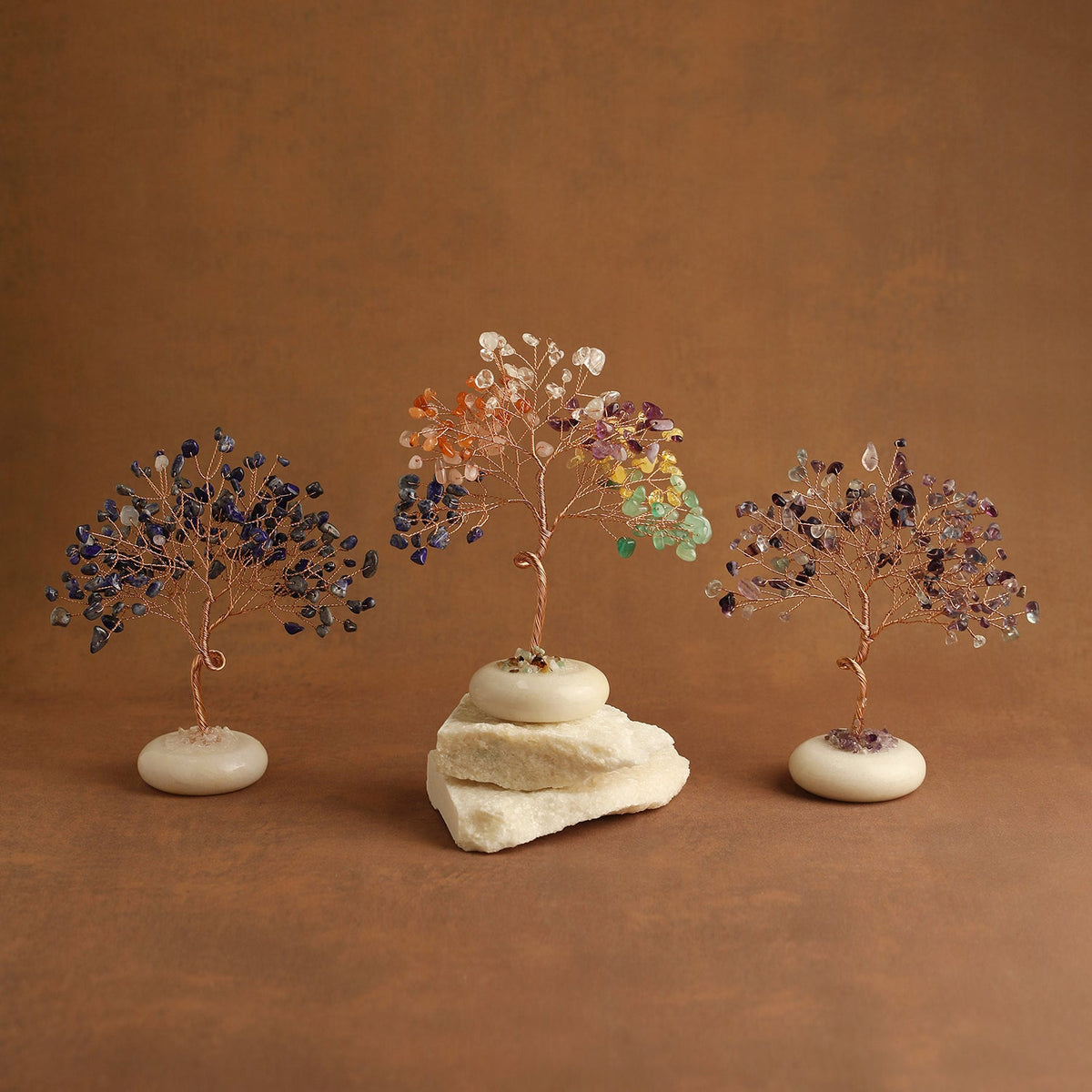 White Jade Base Crystal Tree | Crystal Tree | Wiccan Center
