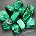 Large Extra Quality Premium Malachite Tumbled Stones (By The Piece or Pound) | Home & Living > Home Decor > Home Accents > Rocks & Geodes | Wiccan Center