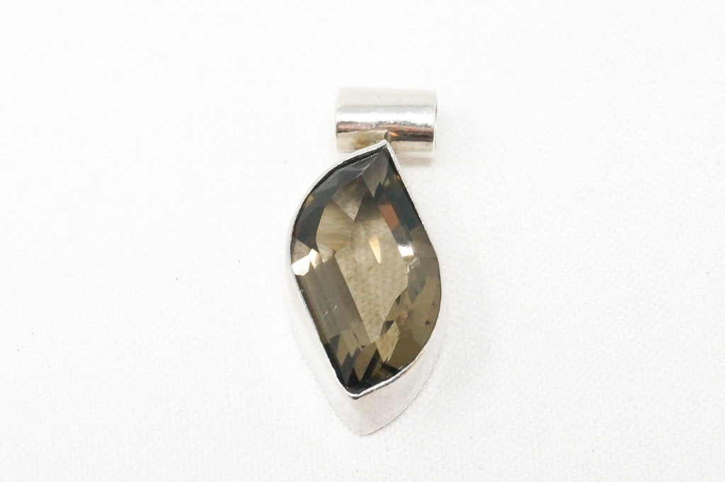 Vintage Smoky Topaz Mexico Southwestern Style Sterling Silver Pendant | Jewelry > Necklaces > Pendants | Wiccan Center