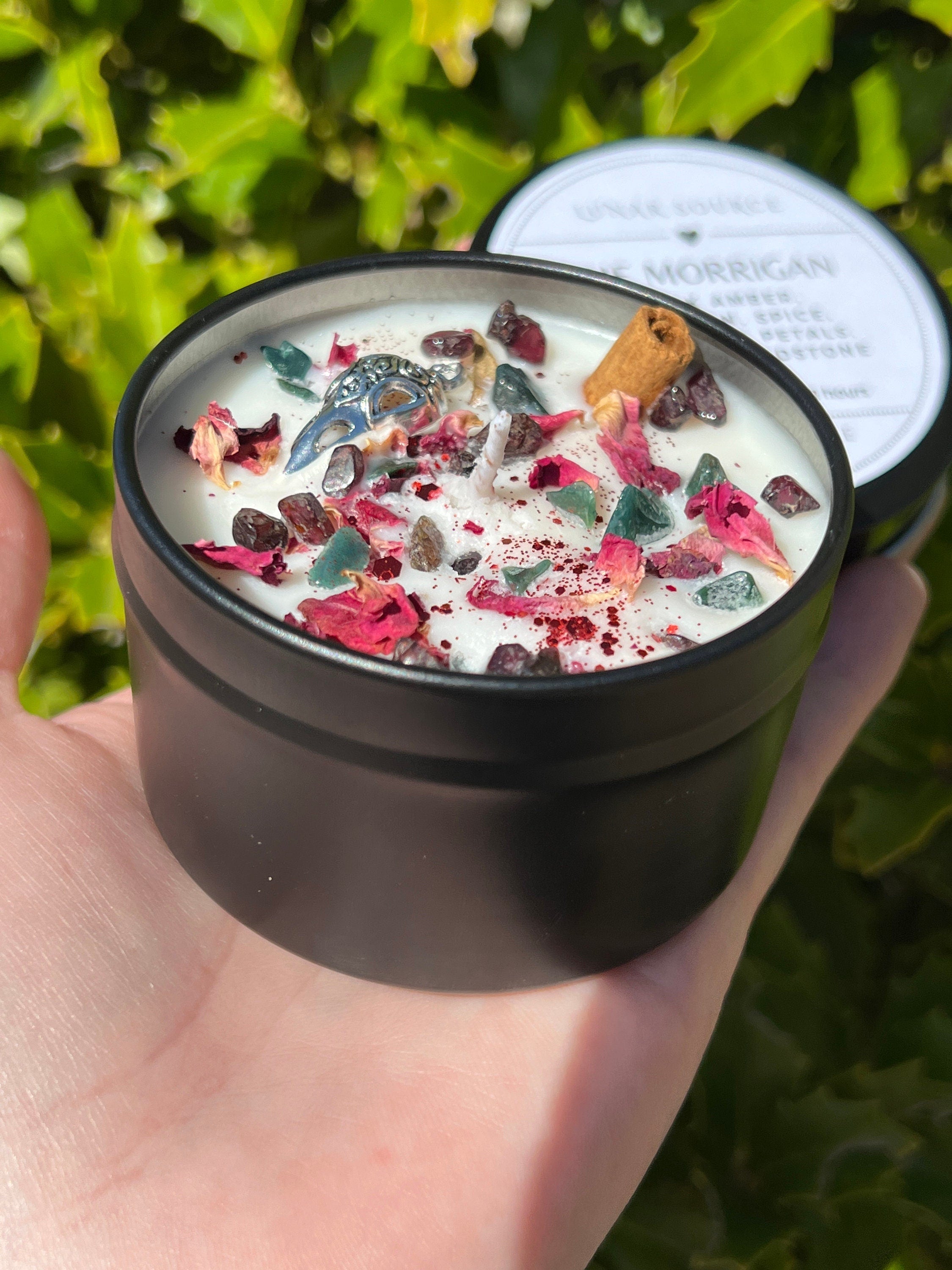 The Morrigan Ritual Candle | Phantom Goddess of War Witchcraft Altar Spell Magic Celtic Deity Gift Scented Intention Devotional Soy Candles | | Wiccan Center
