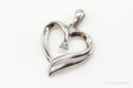 Vintage Diamond Heart Sterling Silver Pendant | Jewelry > Necklaces > Pendants | Wiccan Center