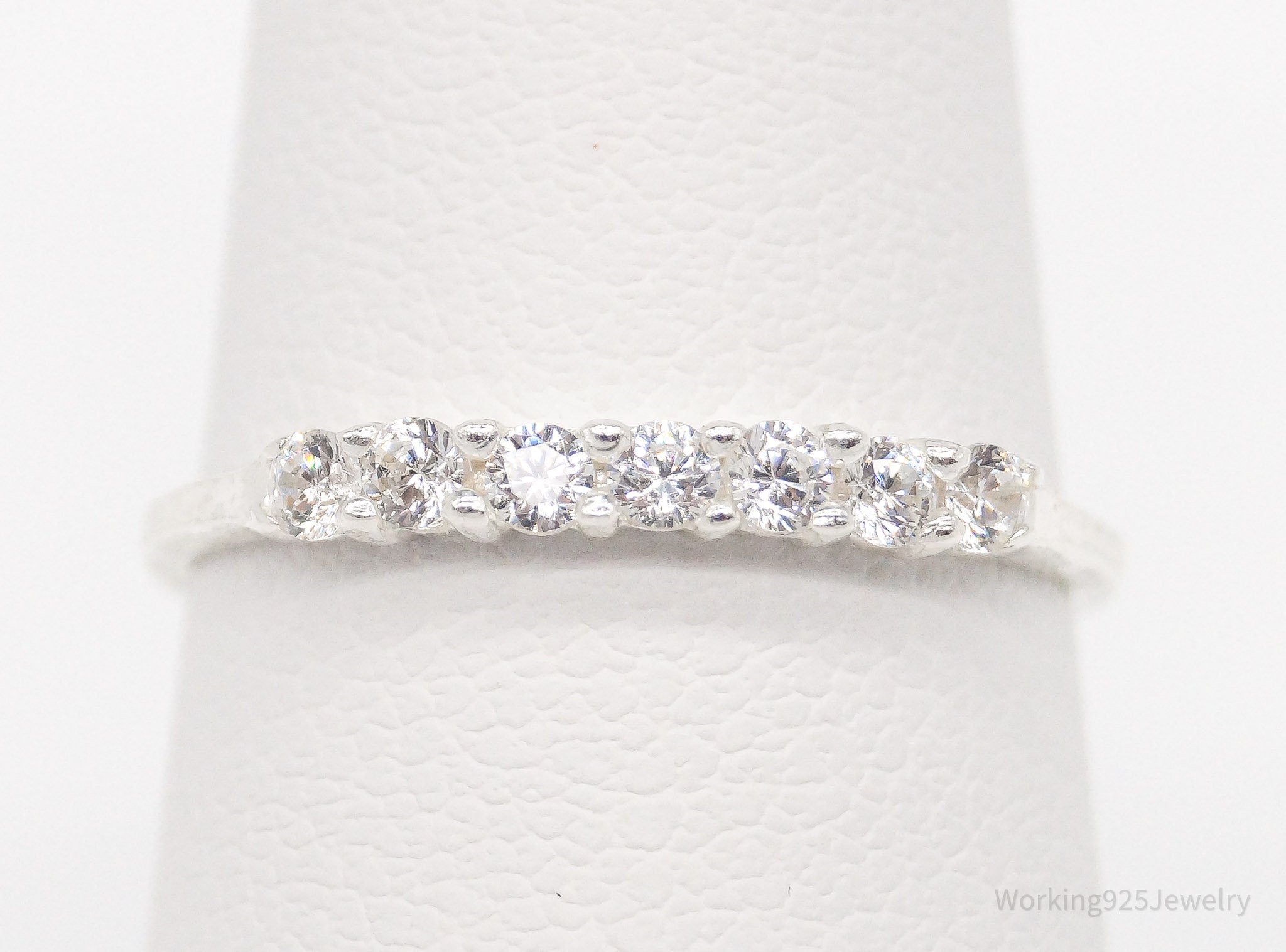 Vintage STE BEE Cubic Zirconia Sterling Silver Ring - Size 6 | Jewelry > Rings | Wiccan Center