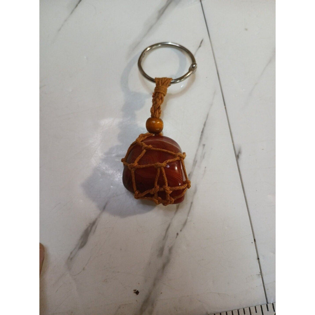 Agate key chain