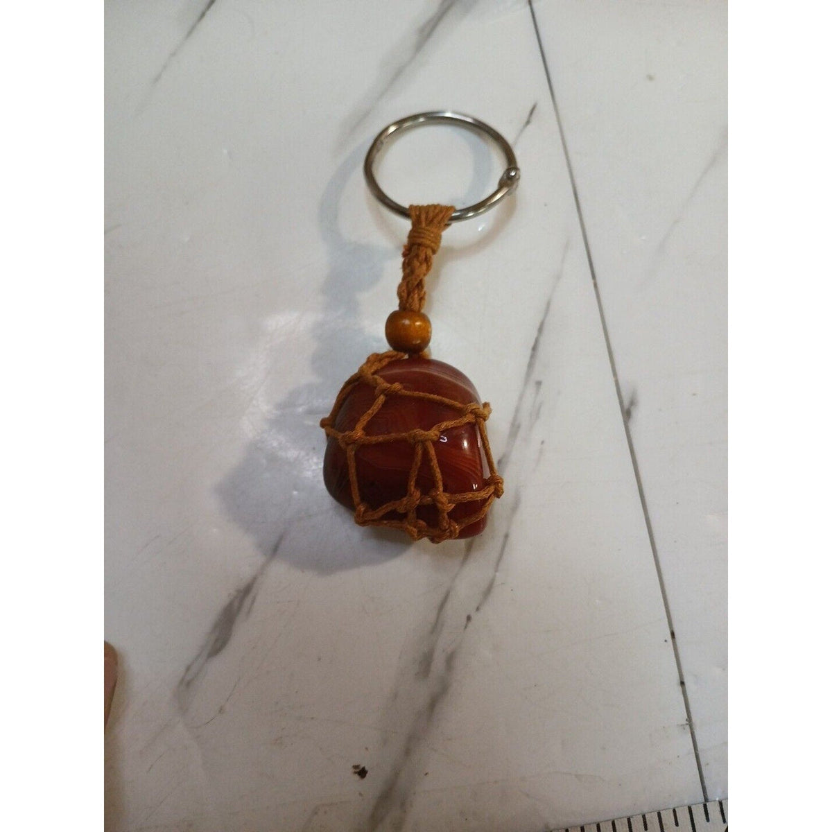 Agate key chain