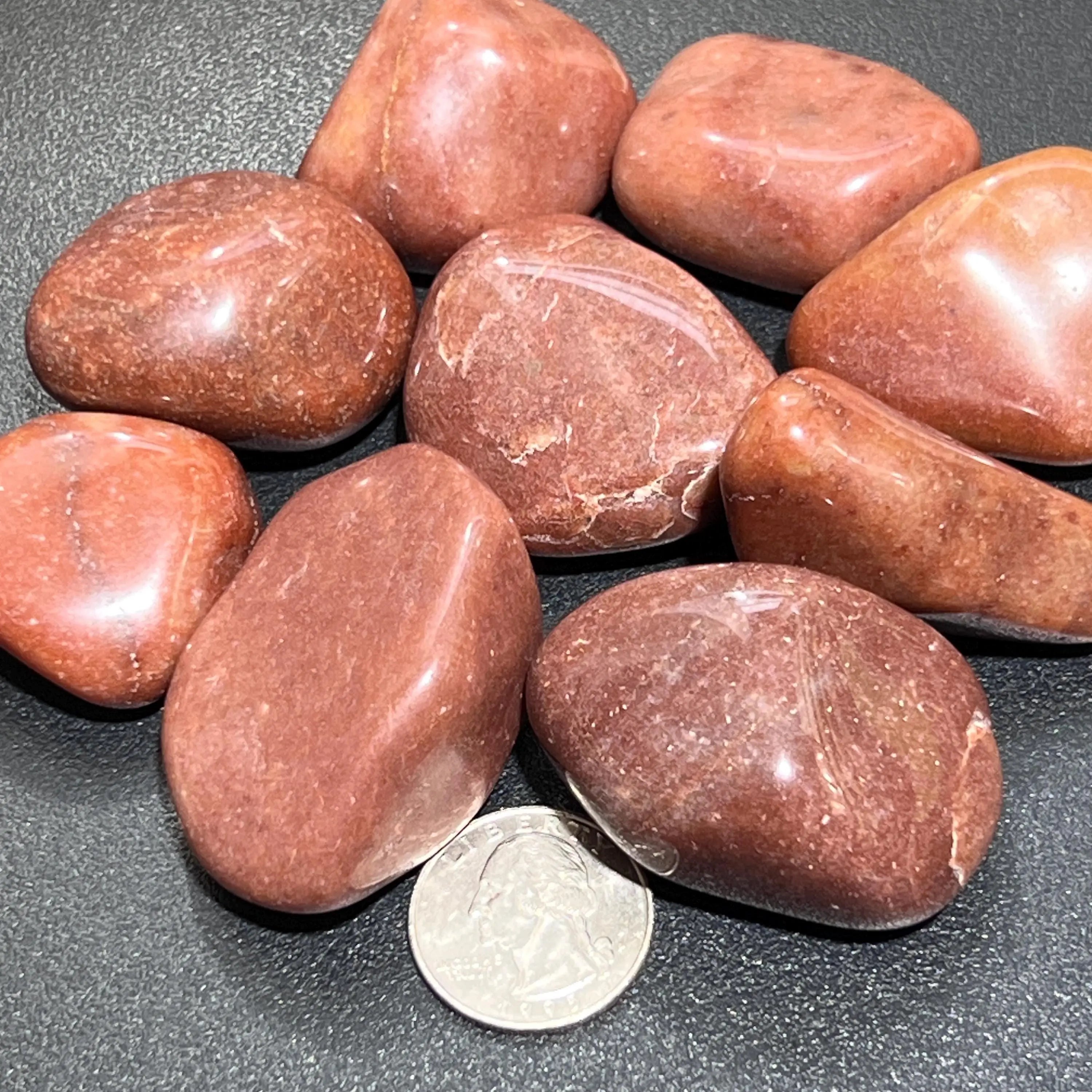 Large Red Brown Jasper Tumbled Stones (By The Piece Or Pound) | Home & Living > Home Decor > Home Accents > Rocks & Geodes | Wiccan Center