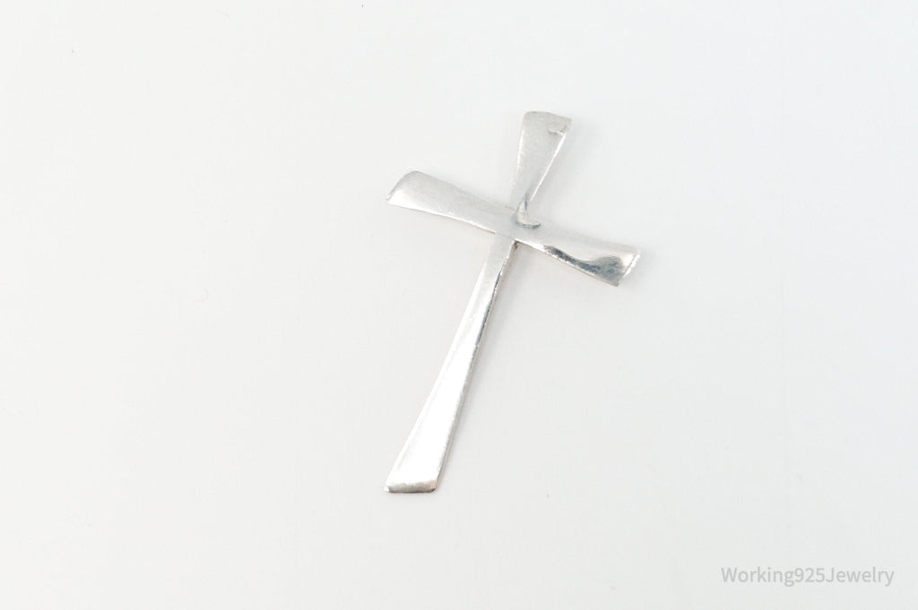Vintage Large Designer DEPP Cross Sterling Silver Necklace Pendant | Jewelry > Necklaces > Pendants | Wiccan Center