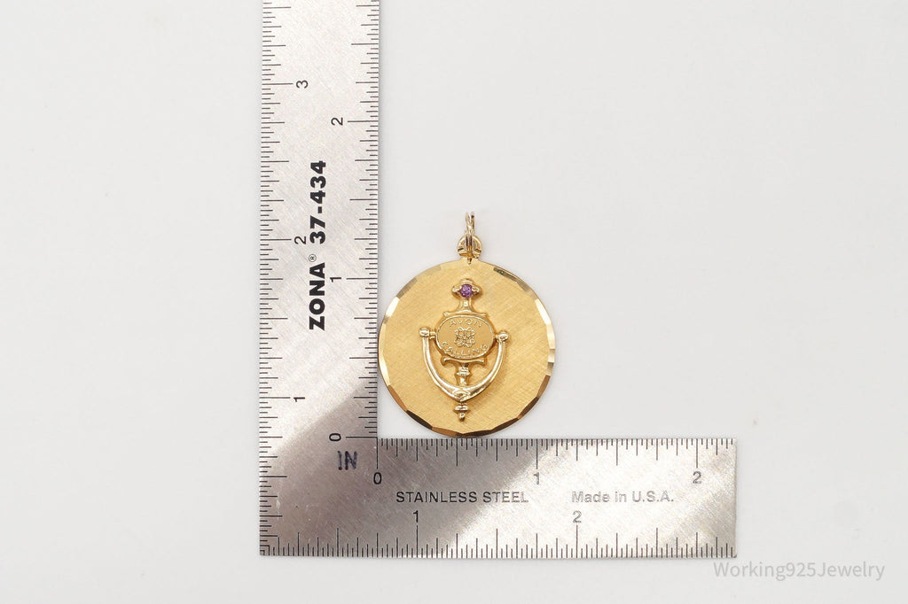 Rare Vintage Avon Presidents Club 10K Gold Filled Door Knocker Pendant | Jewelry > Necklaces > Pendants | Wiccan Center