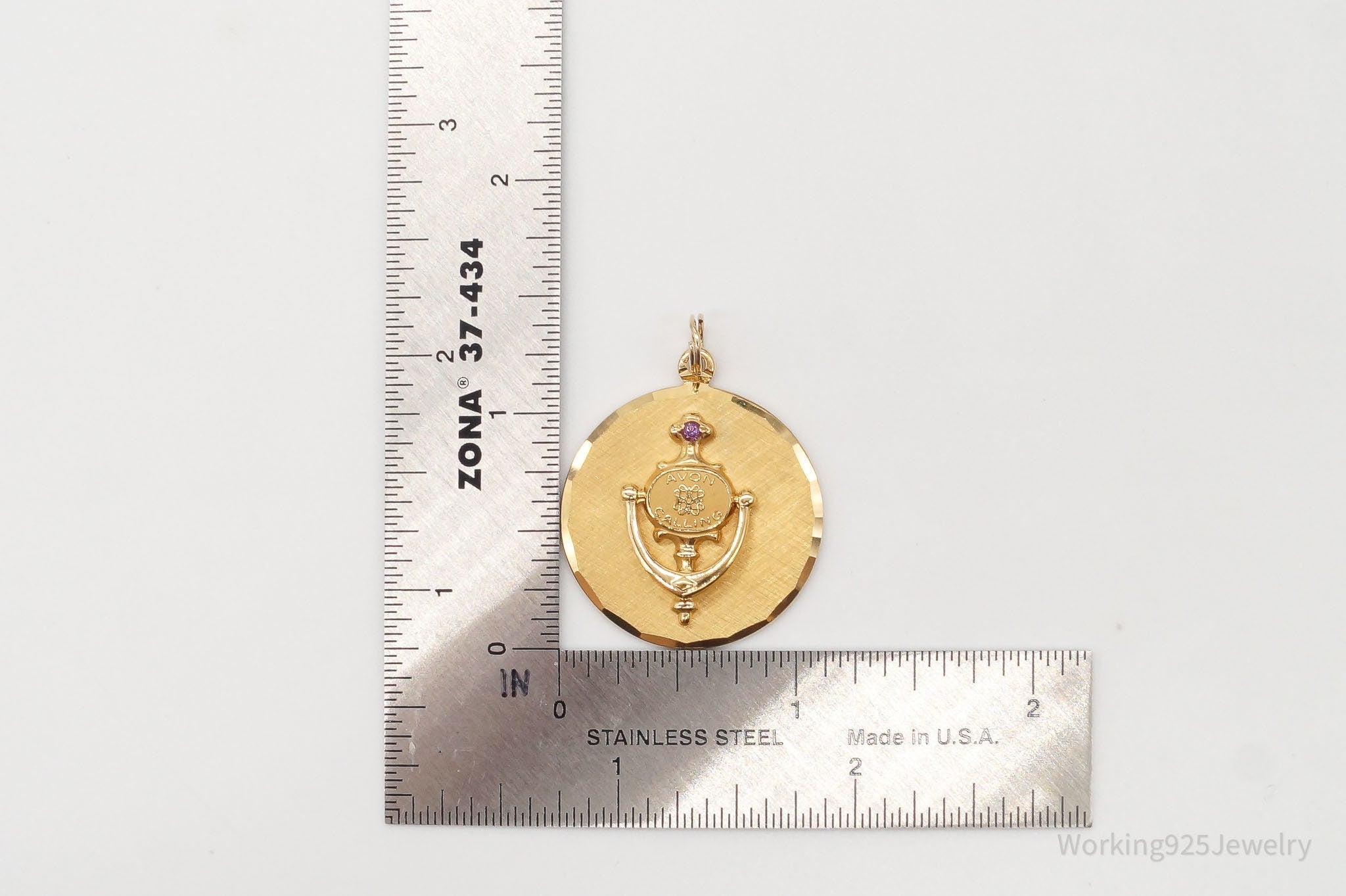 Rare Vintage Avon Presidents Club 10K Gold Filled Door Knocker Pendant | Jewelry > Necklaces > Pendants | Wiccan Center