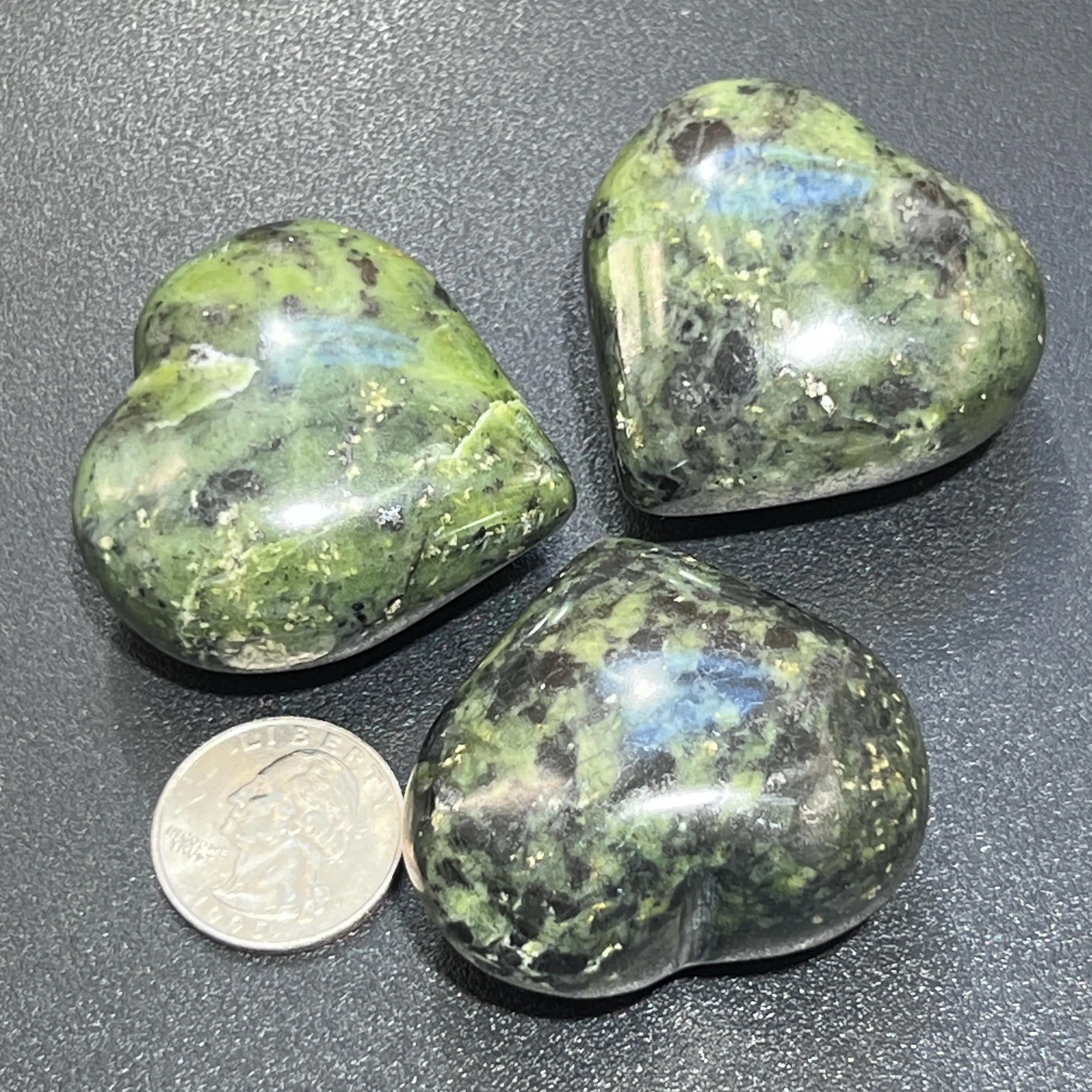 Green Nephrite Jade Puffy Heart Crystal Carving Wholesale | Home & Living > Home Decor > Home Accents > Rocks & Geodes | Wiccan Center