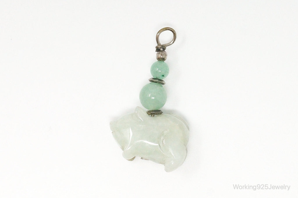 Vintage Carved Pig Jade Pendant | Jewelry > Necklaces > Pendants | Wiccan Center