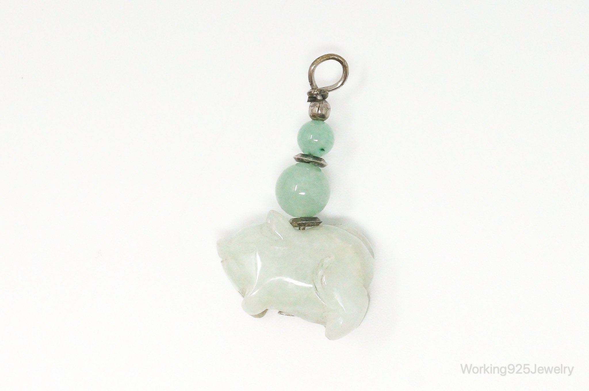 Vintage Carved Pig Jade Pendant | Jewelry > Necklaces > Pendants | Wiccan Center
