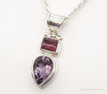 Vintage Amethyst Rhodolite Garnet Sterling Silver Necklace | Jewelry > Necklaces > Pendants | Wiccan Center