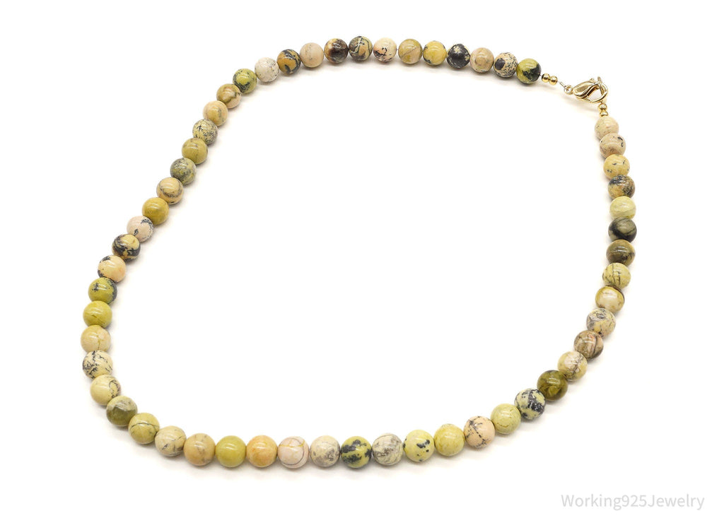 Vintage Designer LS Yellow Turquoise Bead Necklace | Jewelry > Necklaces | Wiccan Center