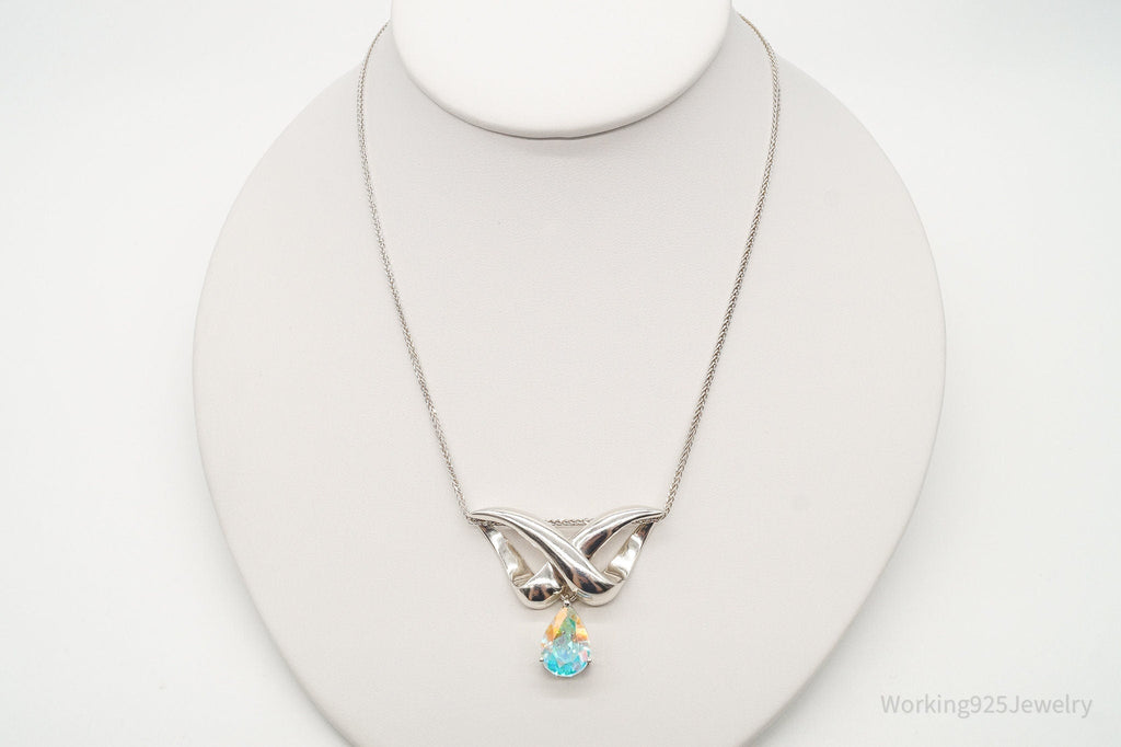 Vintage Designer Badavici Mystic Topaz Sterling Silver Adjustable Necklace | Jewelry > Necklaces > Pendants | Wiccan Center