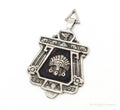 RARE Large Mexico Designer Aduna Aztec Leather Sterling Silver Pendant | Jewelry > Necklaces > Pendants | Wiccan Center